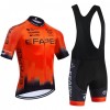 Set Fietsshirt + Korte Koersbroek 2024 Efapel Oranje